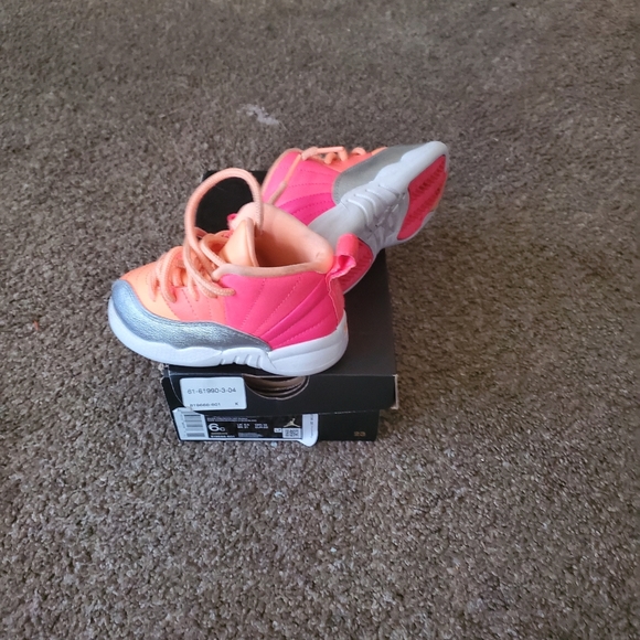 COPY - Jordan 12 Retro TD Pink/ White Hot Punch R… - Picture 3 of 4